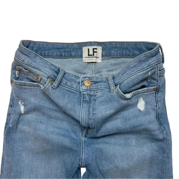 {Lovers + Friends} "Ricky Low Rise Skinny in Harper" Slim Stretch Denim Jeans - Picture 6 of 9